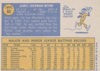 2014 Topps - 75th Anniversary Buybacks 1970 #60 Jim Wynn Back