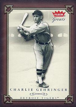2004 Fleer Greats of the Game #10 Charlie Gehringer Front