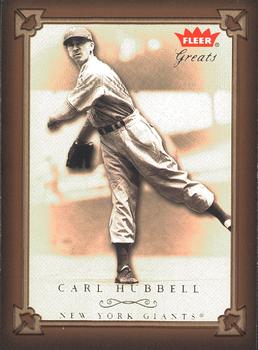 2004 Fleer Greats of the Game #11 Carl Hubbell Front