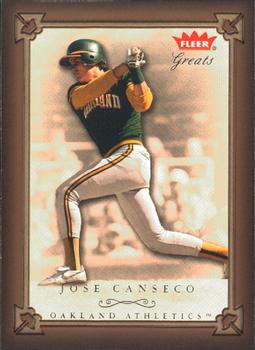 2004 Fleer Greats of the Game #33 Jose Canseco Front
