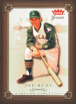 2004 Fleer Greats of the Game #60 Joe Rudi Front
