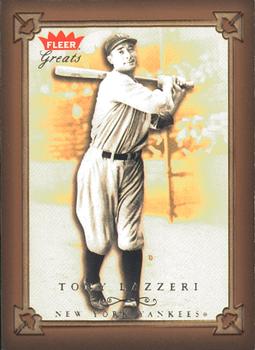 2004 Fleer Greats of the Game #81 Tony Lazzeri Front