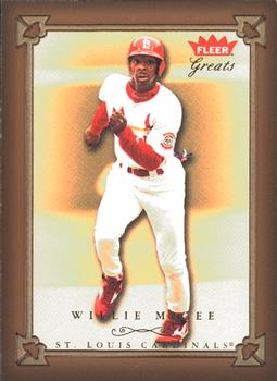2004 Fleer Greats of the Game #83 Willie McGee Front