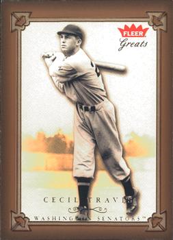 2004 Fleer Greats of the Game #98 Cecil Travis Front