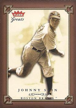 2004 Fleer Greats of the Game #106 Johnny Sain Front