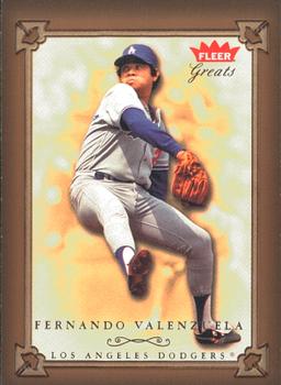 2004 Fleer Greats of the Game #112 Fernando Valenzuela Front