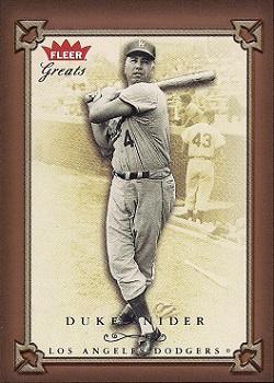 2004 Fleer Greats of the Game #130 Duke Snider Front