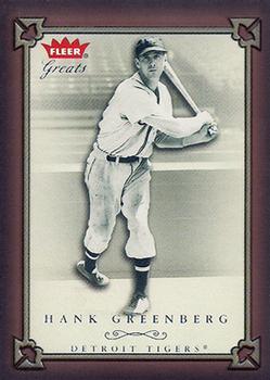 2004 Fleer Greats of the Game #5 Hank Greenberg Front