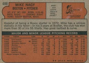 2014 Topps - 75th Anniversary Buybacks 1972 #488 Mike Nagy Back