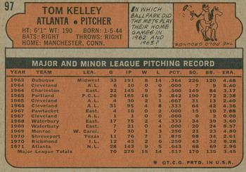2014 Topps - 75th Anniversary Buybacks 1972 #97 Tom Kelley Back