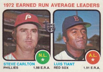 2014 Topps - 75th Anniversary Buybacks 1973 #65 1972 Earned Run Average Leaders (Steve Carlton / Luis Tiant) Front