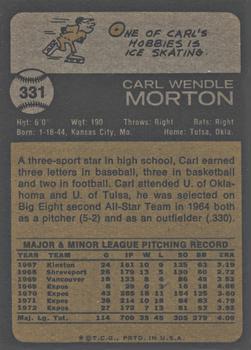 2014 Topps - 75th Anniversary Buybacks 1973 #331 Carl Morton Back