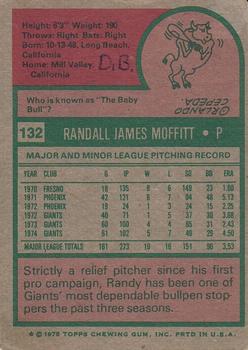 2014 Topps - 75th Anniversary Buybacks 1975 #132 Randy Moffitt Back