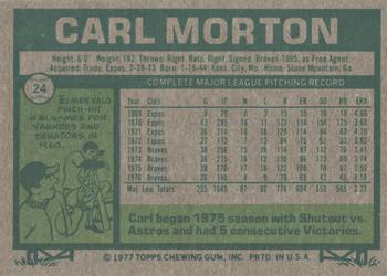 2014 Topps - 75th Anniversary Buybacks 1977 #24 Carl Morton Back