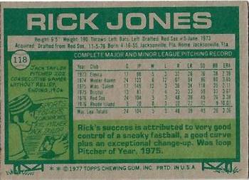2014 Topps - 75th Anniversary Buybacks 1977 #118 Rick Jones Back