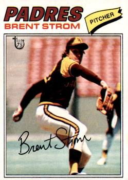 2014 Topps - 75th Anniversary Buybacks 1977 #348 Brent Strom Front