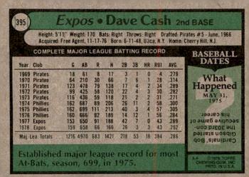2014 Topps - 75th Anniversary Buybacks 1979 #395 Dave Cash Back