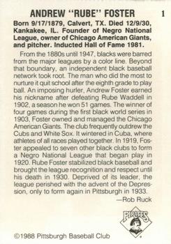 1988 Pittsburgh Negro League Stars #1 Andrew 
