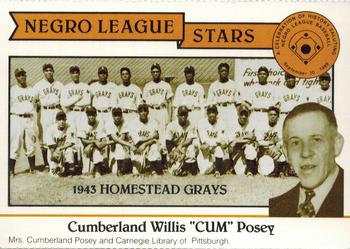 1988 Pittsburgh Negro League Stars #3 Cumberland Willis 