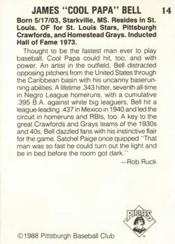1988 Pittsburgh Negro League Stars #14 James 