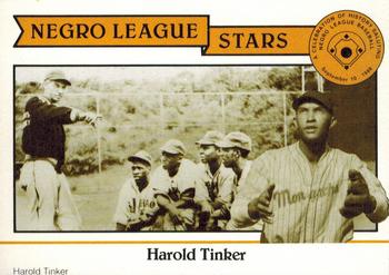 1988 Pittsburgh Negro League Stars #19 Harold Tinker Front