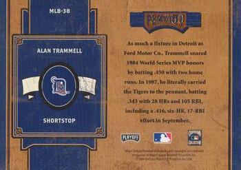 2004 Playoff Prime Cuts II - MLB Icons #MLB-38 Alan Trammell Back