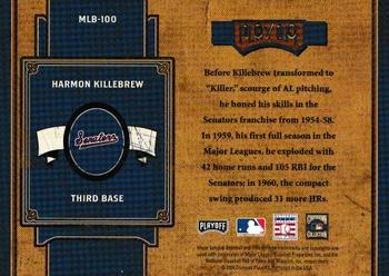 2004 Playoff Prime Cuts II - MLB Icons Century Gold #MLB-100 Harmon Killebrew Back