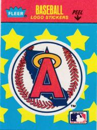 1987 Fleer Classic Miniatures - Logo Stickers (Stars) #NNO California Angels Front
