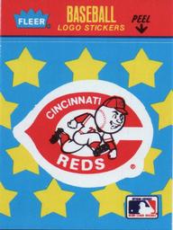 1987 Fleer Classic Miniatures - Logo Stickers (Stars) #NNO Cincinnati Reds Front