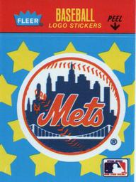 1987 Fleer Classic Miniatures - Logo Stickers (Stars) #NNO New York Mets Front