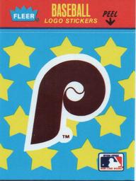 1987 Fleer Classic Miniatures - Logo Stickers (Stars) #NNO Philadelphia Phillies Front