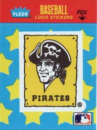 1987 Fleer Classic Miniatures - Logo Stickers (Stars) #NNO Pittsburgh Pirates Front