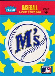 1987 Fleer Classic Miniatures - Logo Stickers (Stars) #NNO Seattle Mariners Front