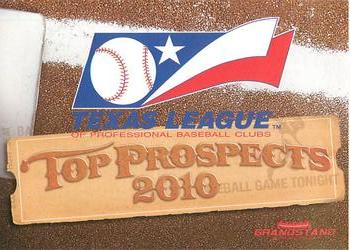 2010 Grandstand Texas League Top Prospects #NNO Header Front