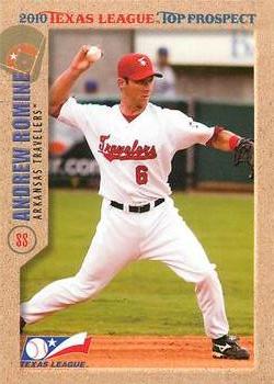 2010 Grandstand Texas League Top Prospects #NNO Andrew Romine Front
