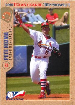 2010 Grandstand Texas League Top Prospects #NNO Pete Kozma Front
