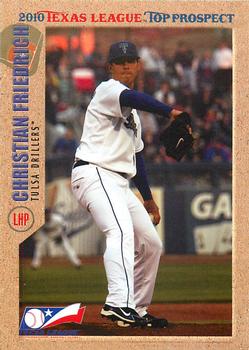 2010 Grandstand Texas League Top Prospects #NNO Christian Friedrich Front