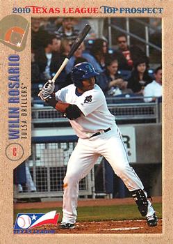 2010 Grandstand Texas League Top Prospects #NNO Wilin Rosario Front