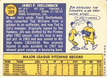 2015 Topps - Topps Originals Buybacks 1970 #389 Jim Shellenback Back