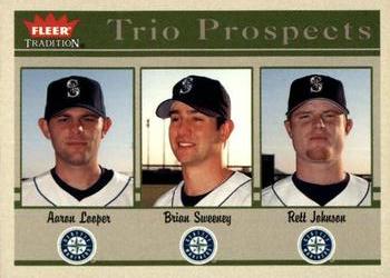 2004 Fleer Tradition #496 Aaron Looper / Brian Sweeney / Rett Johnson Front