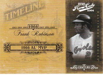 2004 Playoff Prime Cuts II - Timeline Century Silver #TL-30 Frank Robinson Front