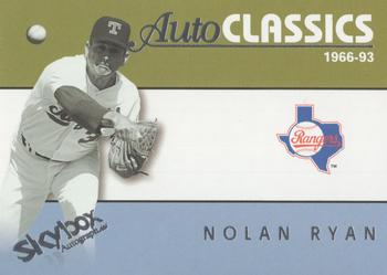 2004 SkyBox Autographics - Autoclassics #9AC Nolan Ryan Front