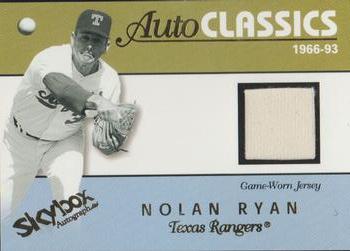 2004 SkyBox Autographics - Autoclassics Memorabilia #AM-NR Nolan Ryan Front