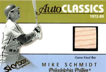 2004 SkyBox Autographics - Autoclassics Memorabilia #AM-MS Mike Schmidt Front