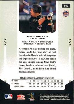 2004 Leaf Certified Materials #140 Mike Piazza Back