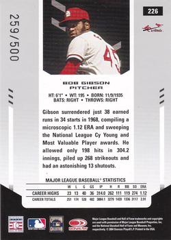 2004 Leaf Certified Materials #226 Bob Gibson Back