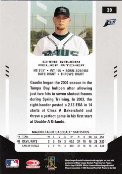 2004 Leaf Certified Materials #39 Chad Gaudin Back