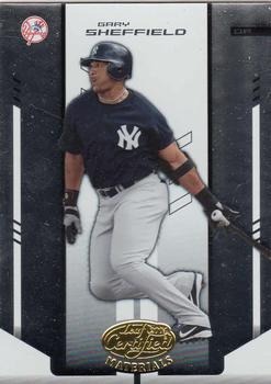 2004 Leaf Certified Materials #67 Gary Sheffield Front