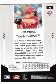 2004 Leaf Certified Materials #98 Jim Thome Back