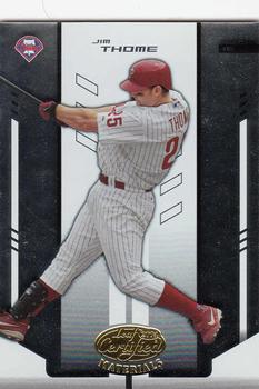 2004 Leaf Certified Materials #98 Jim Thome Front